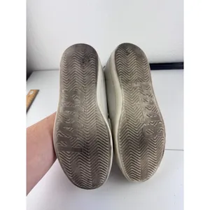 P448 John Womens White‎ Leather Suede Low Top Sneakers Size 38 7.5 8 thumbnail 3