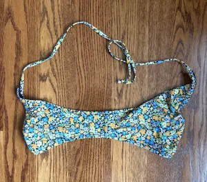 Rhythm. Floral Bikini Top Size L Blue Size L thumbnail 1