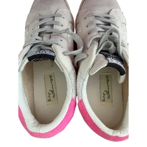 Vintage Havana Flair 32 Pink Suede Multi Glitter Star Sneakers Size 7.5 thumbnail 8