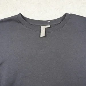 Sweaty Betty After Class Longline Crewneck Sweatshirt‎ Navy Blue Organic Cotton thumbnail 2