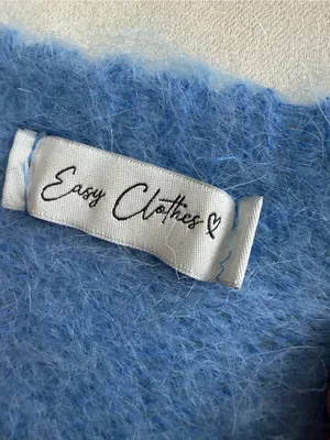 Easy Clothes Blue Kid Mohair Blend Fuzzy Sweater Self Love Club thumbnail 12