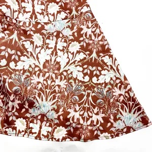 Free People Sun Bleached Maxi Dress Boho Bohemian Floral Chocolate Combo thumbnail 9