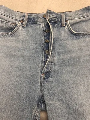 AGOLDE Los Angeles Premium Jeans – Size 30, Straight Leg with Raw Hem thumbnail 9