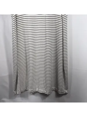 Daily Ritual Large Black White Striped T-Shirt Dress thumbnail 3