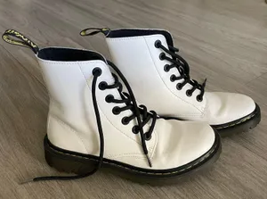 Dr. Martens White Boots thumbnail 1