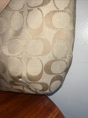 Coach convertible Hobo with Pink Center Stripe crossbody or shoulder bag thumbnail 8