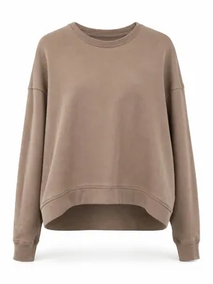 TCEC Oversized Crewneck Sweatshirt Taupe Small thumbnail 2