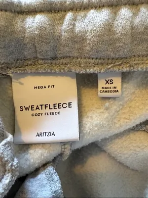 Aritzia XS Mega Fit Sweatfleece Cozy Fleece Gray Sweatpants thumbnail 3