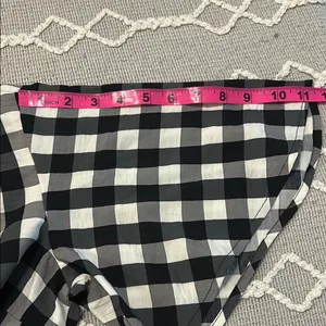 a new day Black and White Gingham Blouse thumbnail 10
