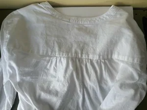 Levi’s V-Neck White Shirt XS 3/4 Sleeves thumbnail 6