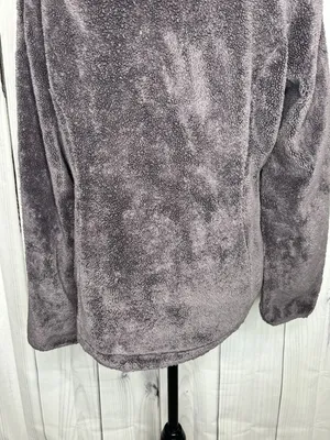 The North Face Jacket Women Sz M Purple Fleece Full Zip Osito Fuzzy Pile Logo thumbnail 10