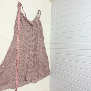 American Eagle‎ Outfitters Y2K Tan Polkadot Dress Size 8 thumbnail 9