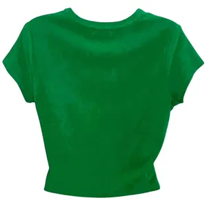 JUICY COUTURE Bright Kelly Green Terry Cloth Swimsuit Top Coverup ~ Size MEDIUM thumbnail 3