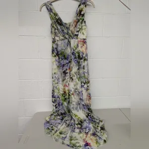 Luxe RTR Seraphine Felicity Maternity Maxi sz6 watercolor long printed sleeveless thumbnail 3
