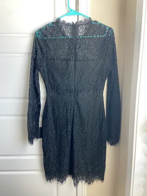 Lulus Black Lace Dress thumbnail 4