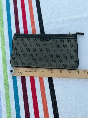 Dooney & Bourke Vintage DB Monogram Tote 3pc Set Bag Wallet Coin Purse Y2K Chic! thumbnail 8