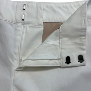 Alice + Olivia Stacy Slim‎ Trouser Pants Ivory Stretch Minimalist Office 6 thumbnail 7