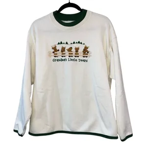 Vintage Grandma's‎ Little Dears Sweatshirt L Deer Graphic Embroidered Crewneck thumbnail 1