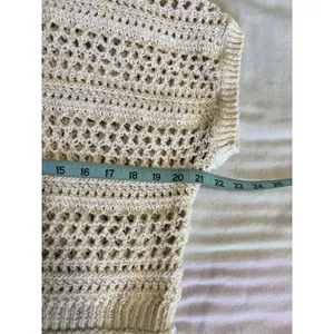 American Eagle Chunky Open Knit Sweater‎ Crew Neck Short Sleeve Size Small thumbnail 5