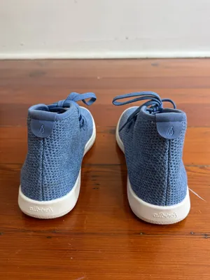 EUC Allbirds Tree Toppers High Top Blue Lightweight Sneakers Sz 7 💛🍄 thumbnail 5