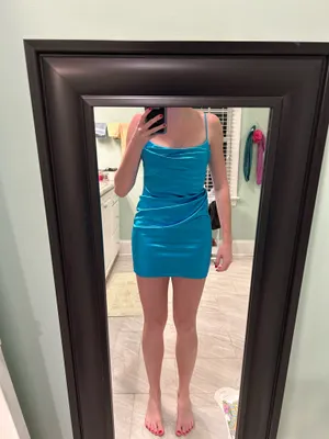 Lucy in the Sky Mini Dress Blue thumbnail 3