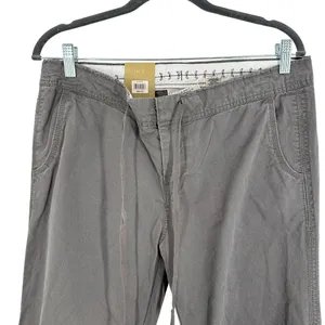 Vintage Y2K 2007 Classic Rise Old Navy Wide Leg Grey‎ Chino Pant Drawsting Hem thumbnail 2