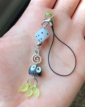 Handmade Kawaii y2k dangle phone charm/strap/bag accessory/keychain/car display⭐️🌀🍬💕 thumbnail 4