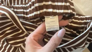 Amazon Brown stripe 2 piece Loungewear set cozy thumbnail 5