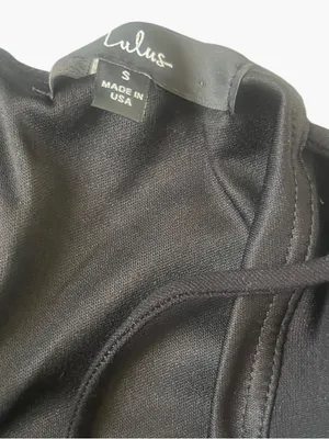 Lulus Classic Black Spaghetti Strap Bodycon mini Dress thumbnail 2