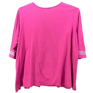 Woman Within Tunic Blouse Pink‎ 1X thumbnail 2