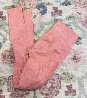 Alphalete Womens‎ Amplify Pink Leggings Size Small Gym Workout Weightlifting thumbnail 1