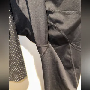 Nwot Black Zyia leggings with Silver sparkles on bottom size 2 thumbnail 3