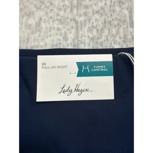 Lady Hagen‎ Womens XS Dark Navy 17 Inch Tummy Control Pull On Skort WGH17430 NWT thumbnail 2