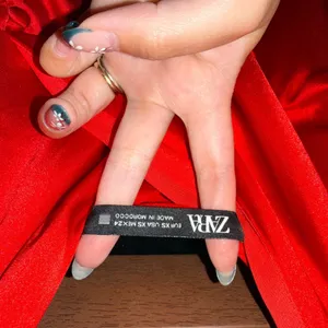 PRE-OWNED Zara Red Satin Lingerie Style V-Neck Slit Midi Dress XS 8116/845/600 thumbnail 10