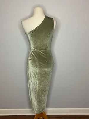 Baltic Born - Green One Shoulder Dress thumbnail 3