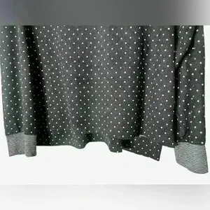 Lauren Ralph Lauren Black‎ Long Sleeved Sweater White Polka Dots Large Classic thumbnail 7