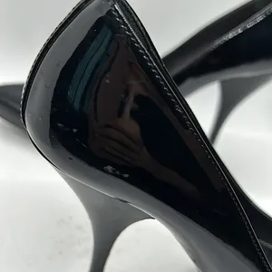 Prada Authenticated Black Patent Leather Stiletto Heel Shoes **Sz 38/US Size 8** thumbnail 13
