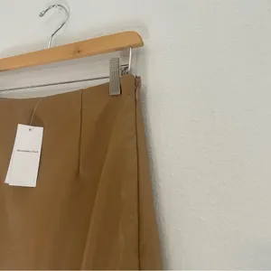 Abercrombie & Fitch NWT Vegan Leather A Line Mini Skort thumbnail 6