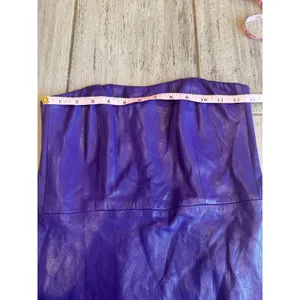 REVOLVE Generation Love Vegan Leather Yazin Mini Dress Purple size XS thumbnail 5