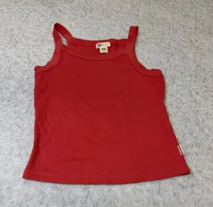 Billabong Womens Ribbed Tank Top Coral Red Sleeveless Crew Neck Size Small NWOT thumbnail 1
