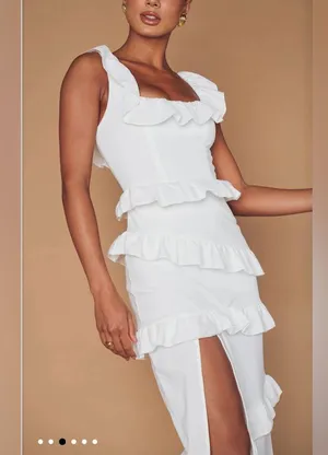 Show Me Your Mumu Greta Dress in White thumbnail 10