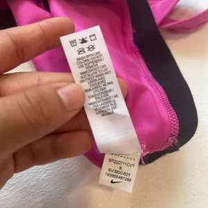 Nike Dri-FIT Sports Bra Pink Black Racerback Small Athleisure thumbnail 7