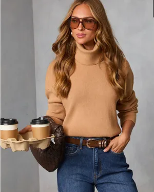 NWOT Vici cropped turtleneck sweater thumbnail 1