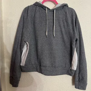 Vuori Colorblock Hoodie Heather Grey color size Large thumbnail 5