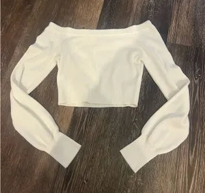 Garage Cream Off the Shoulder Top thumbnail 1