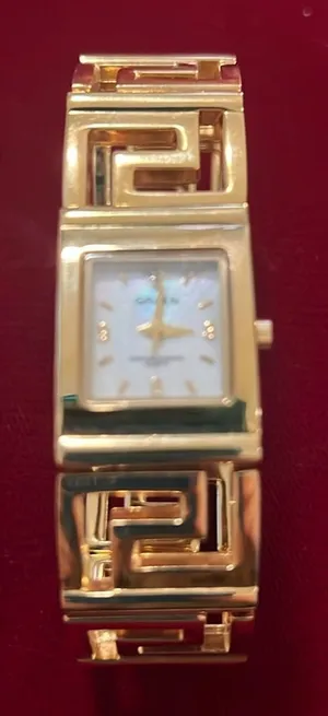 Vintage Gruen Mother of Pearl Genuine Diamond Quartz Ladies Watch thumbnail 1