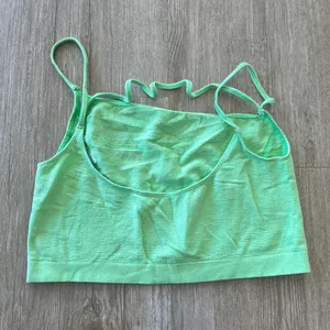 Out From Under Womens Urban Outfitters Green Cropped Tank / Bralette - XL thumbnail 3