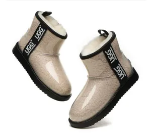 UGG Australian Shepherd AVA clear waterproof sheep wool lined rain boots booties thumbnail 1