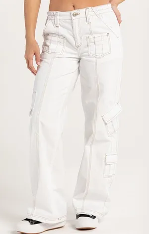 BDG Urban Outfitters Y2K Denim Cargo Womens Pants thumbnail 1