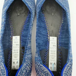 Rothy’s The Point Indigo Heather Blue White Knit Ballet Flats‎ Size 6 Washable thumbnail 11